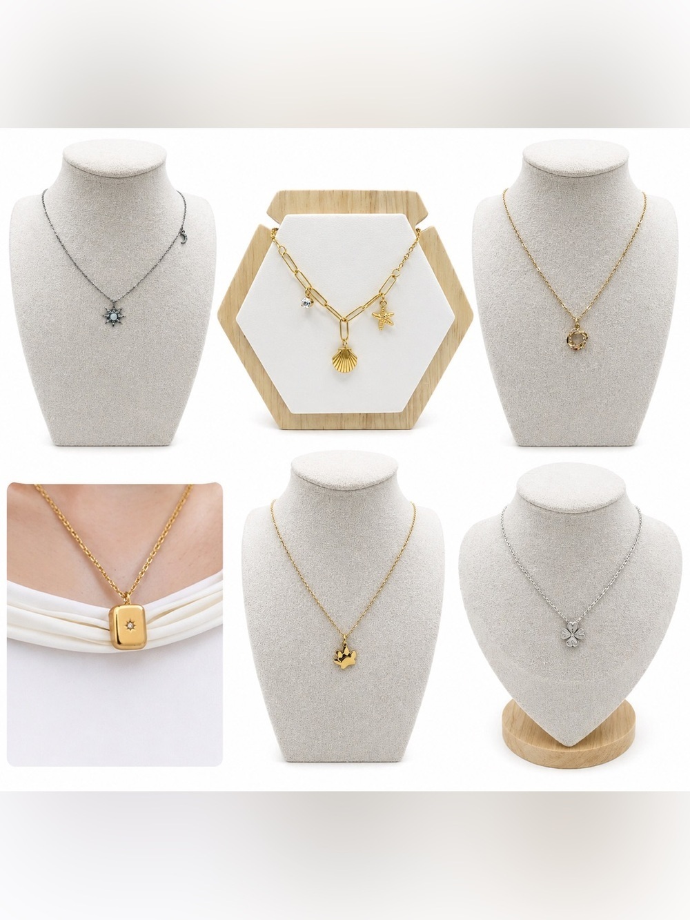 Joy’s Happiness picks Of Fashion Statement Necklaces Whole Sale 6 pieces
